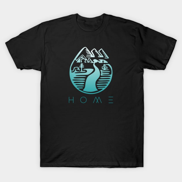 Home - Winter T-Shirt by tyleraldridgedesign